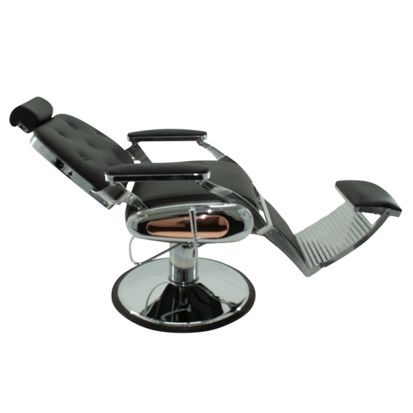 Bronzefarbener Barberstuhl: Luxus und Komfort für Ihre Friseureinrichtung. Hydraulische Höhenverstellung, ergonomisches Design und hochwertige Polsterung