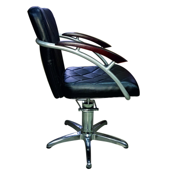 Friseurstuhl höhenverstellbar - Kreuzfuß aus Aluminiumguss, Friseursessel mit Hydraulik Design 17