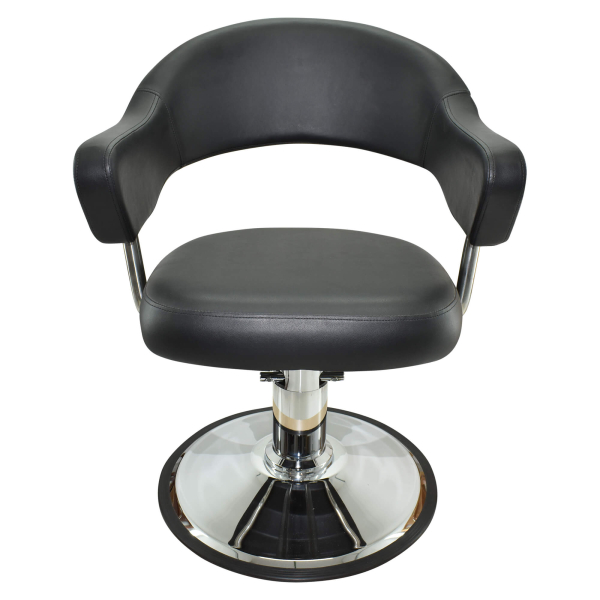 Friseurstuhl höhenverstellbar - Hydraulik und runde Bodenplatte ⌀ 60cm, Friseursessel Design 3