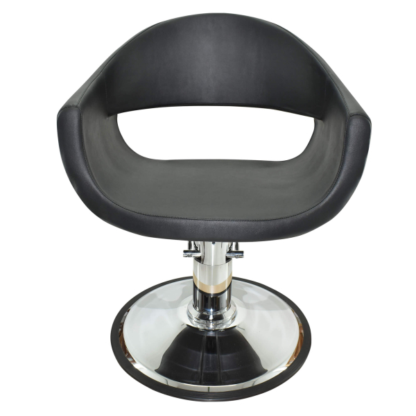 Friseurstuhl höhenverstellbar - Hydraulik und runde Bodenplatte ⌀ 60cm, Friseursessel Design 4