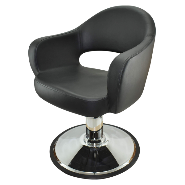 Friseurstuhl höhenverstellbar - Hydraulik und runde Bodenplatte ⌀ 60cm, Friseursessel Design 7