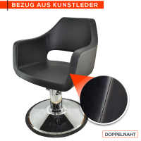 Friseurstuhl höhenverstellbar - Hydraulik und runde Bodenplatte ⌀ 60cm, Friseursessel Design 8